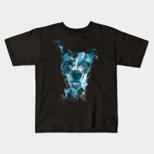 Staffie in the Smoke // Bilcos Designs T-Shirt Kids T-Shirt